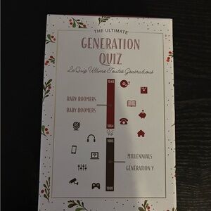 The Ultimate Generation Quiz Game